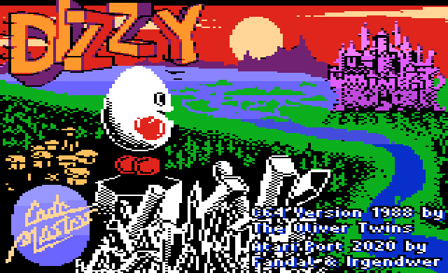 Dizzy - The Ultimate Cartoon Adventure (Atari XL/XE Port) artwork