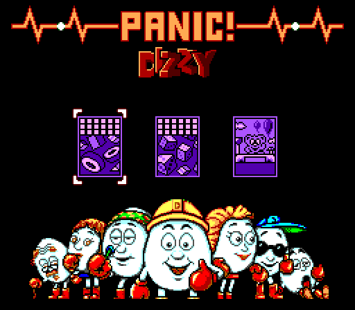 Panic! Dizzy (Sega and NES version) artwork