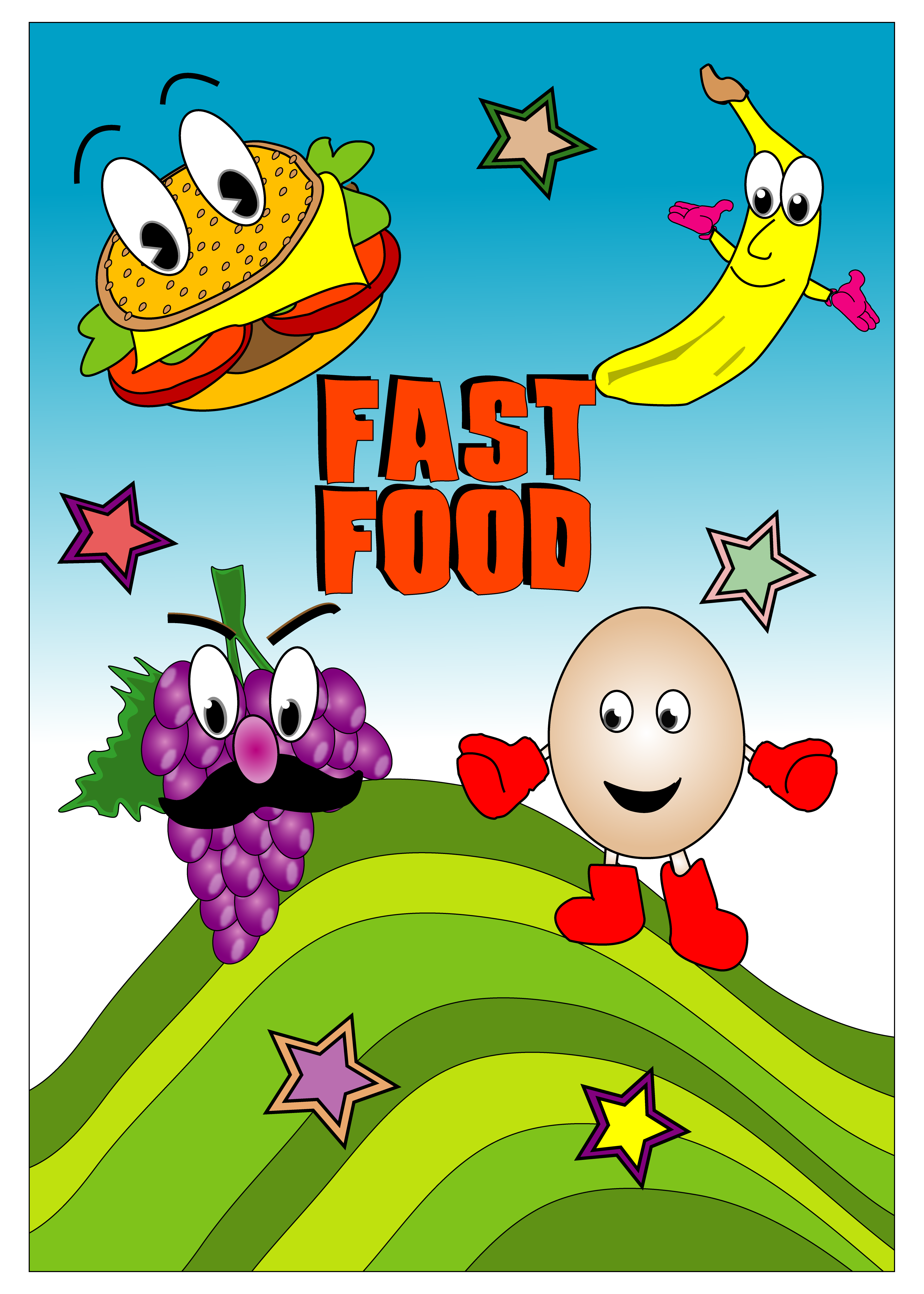 Rainbow World Art - Fast Food Tribute