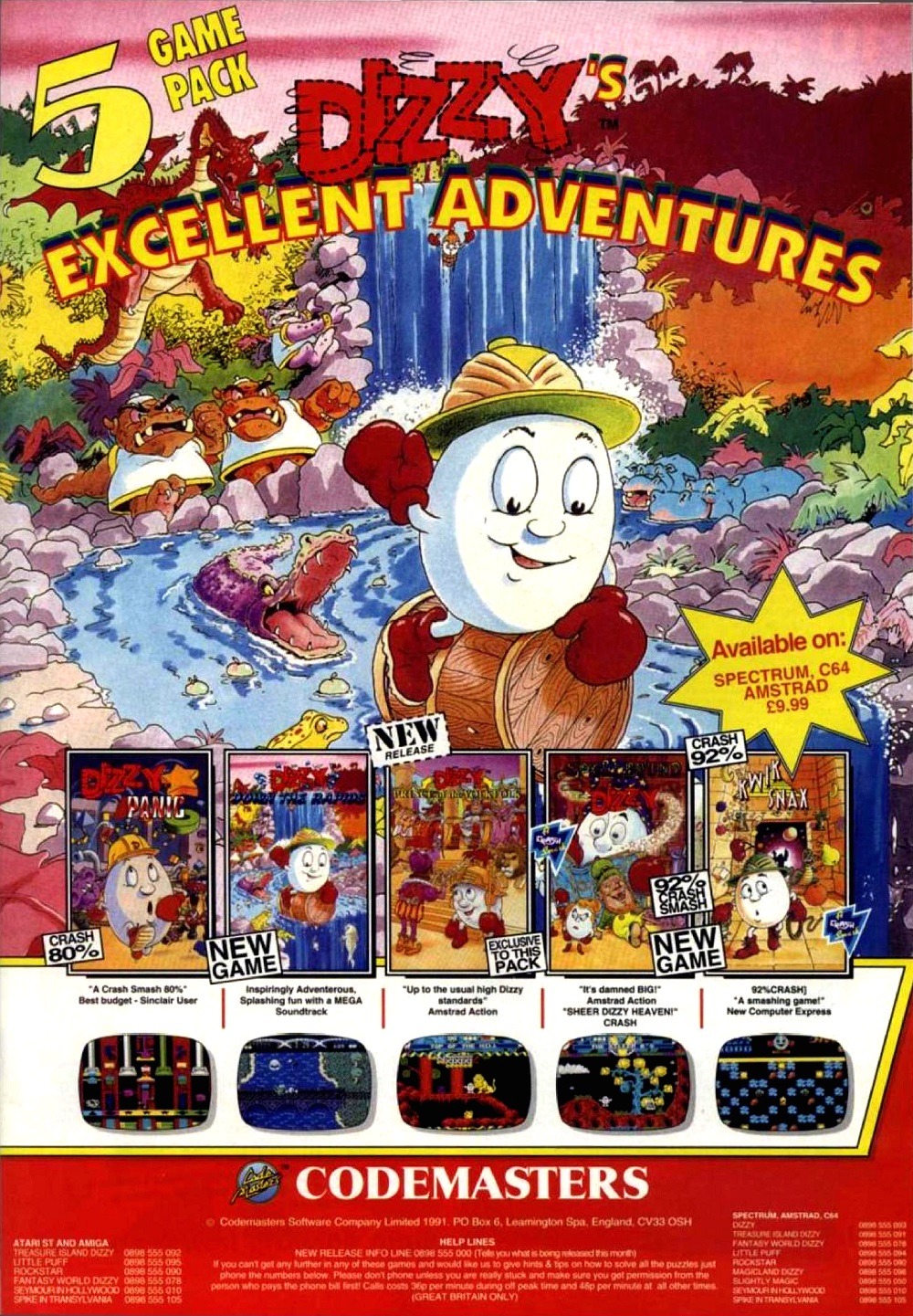 Dizzy's Excellent Adventures - Magazine Advert #1