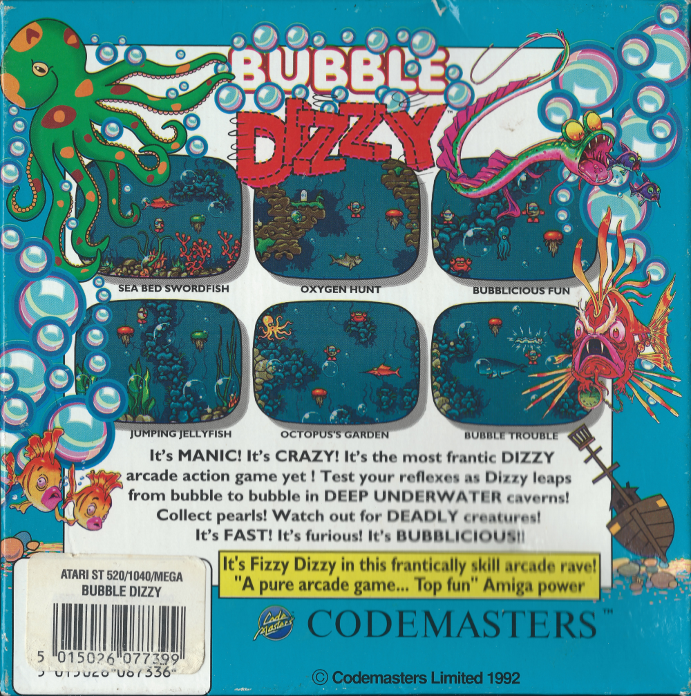 Bubble Dizzy - Atari ST Back