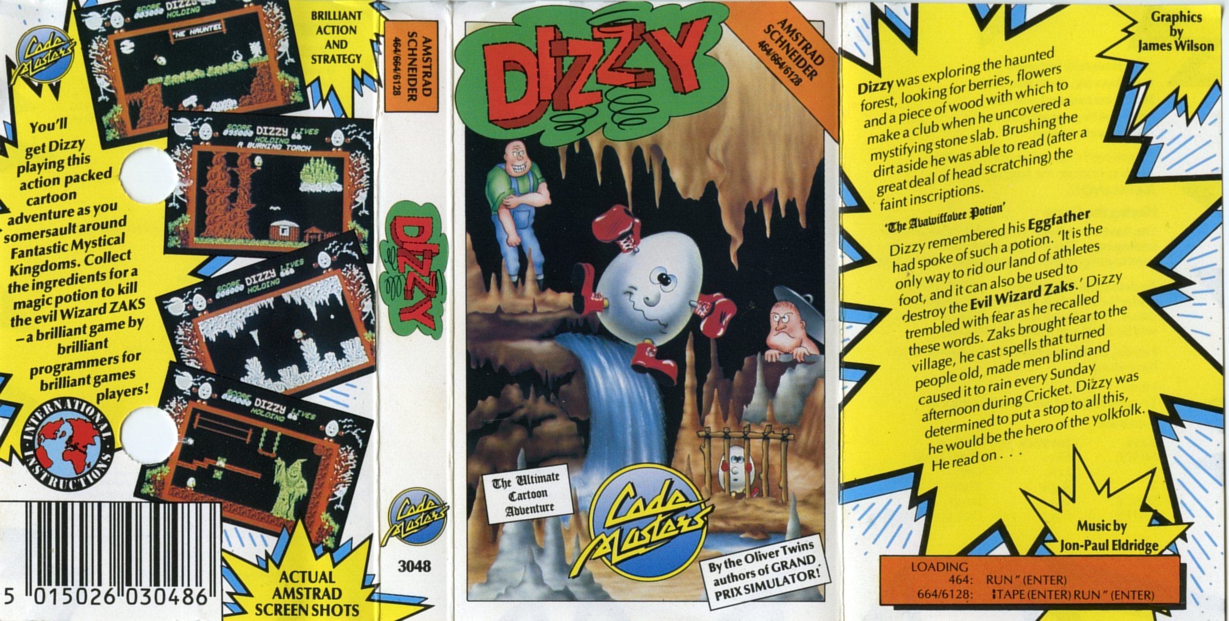 Dizzy TUCA - Amstrad Front