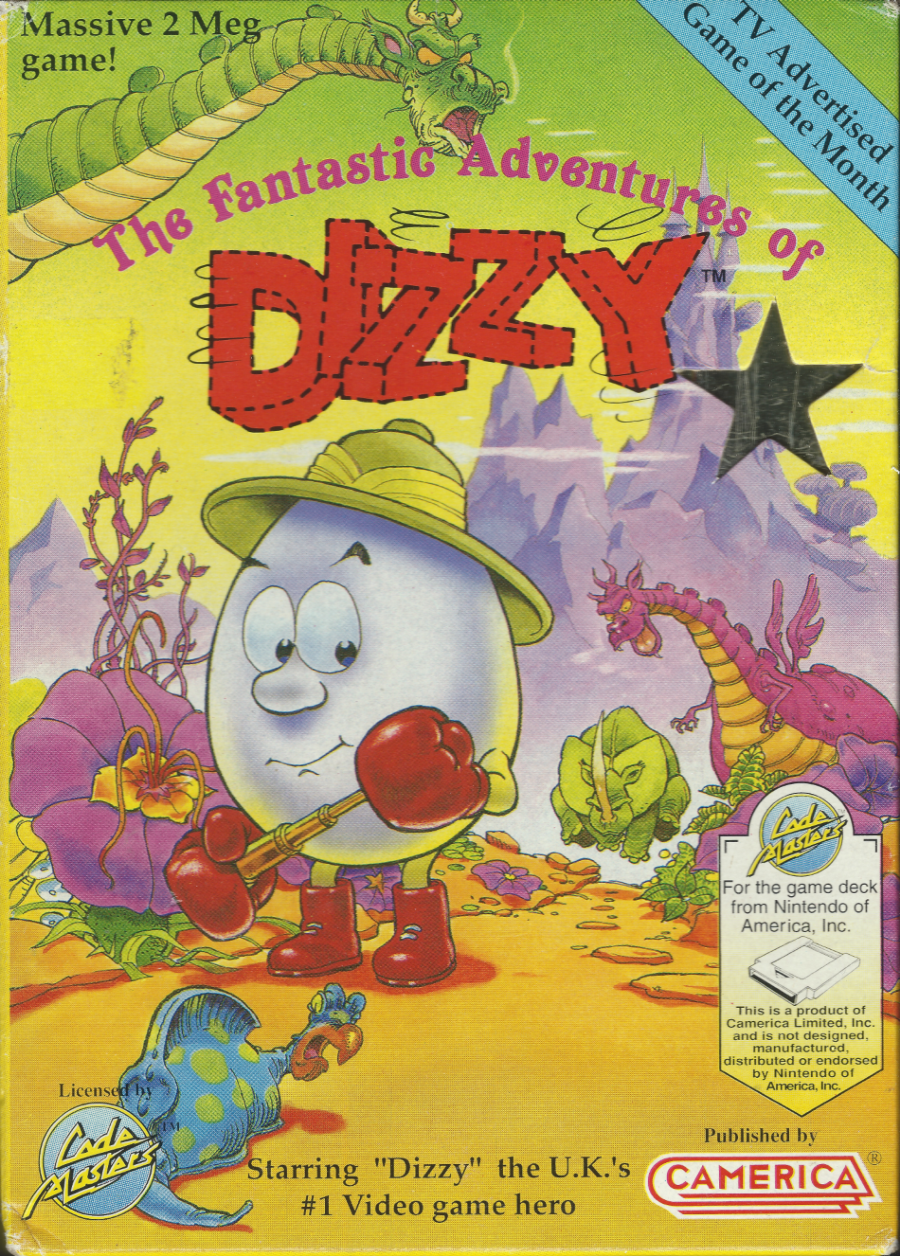 The Fantastic Adventures Of Dizzy - NES Gold Front