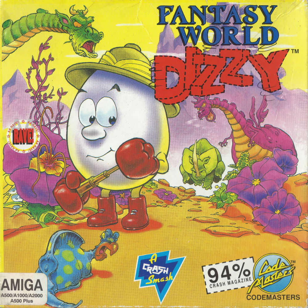 Fantasy World Dizzy - Amiga Front