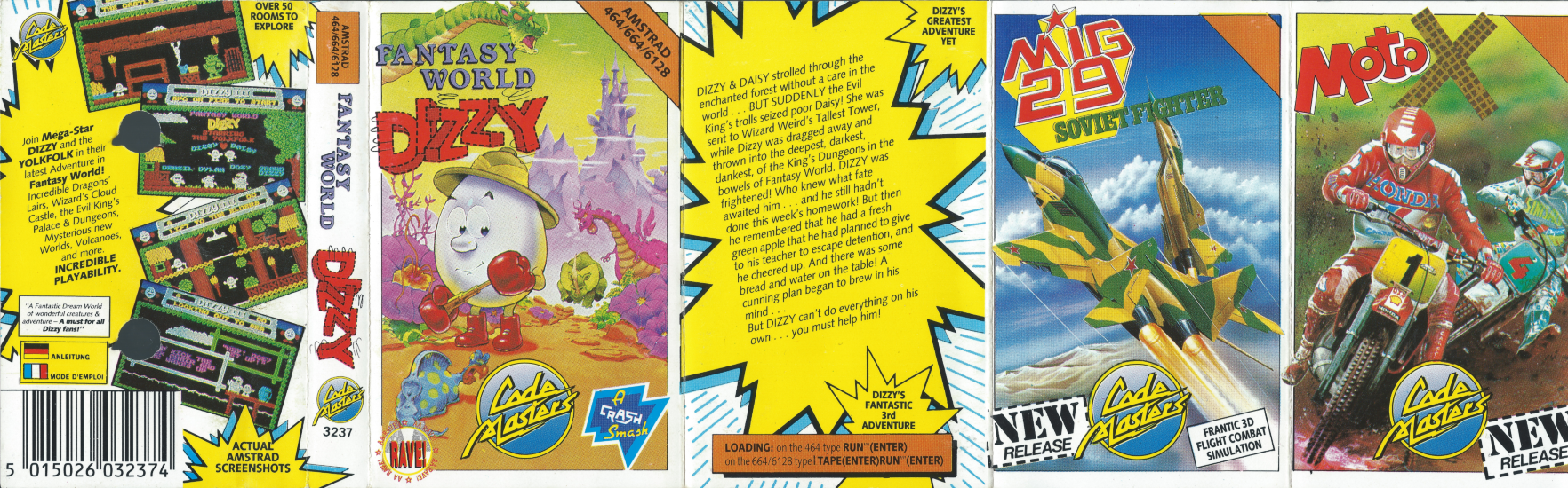 Fantasy World Dizzy - Amstrad Front