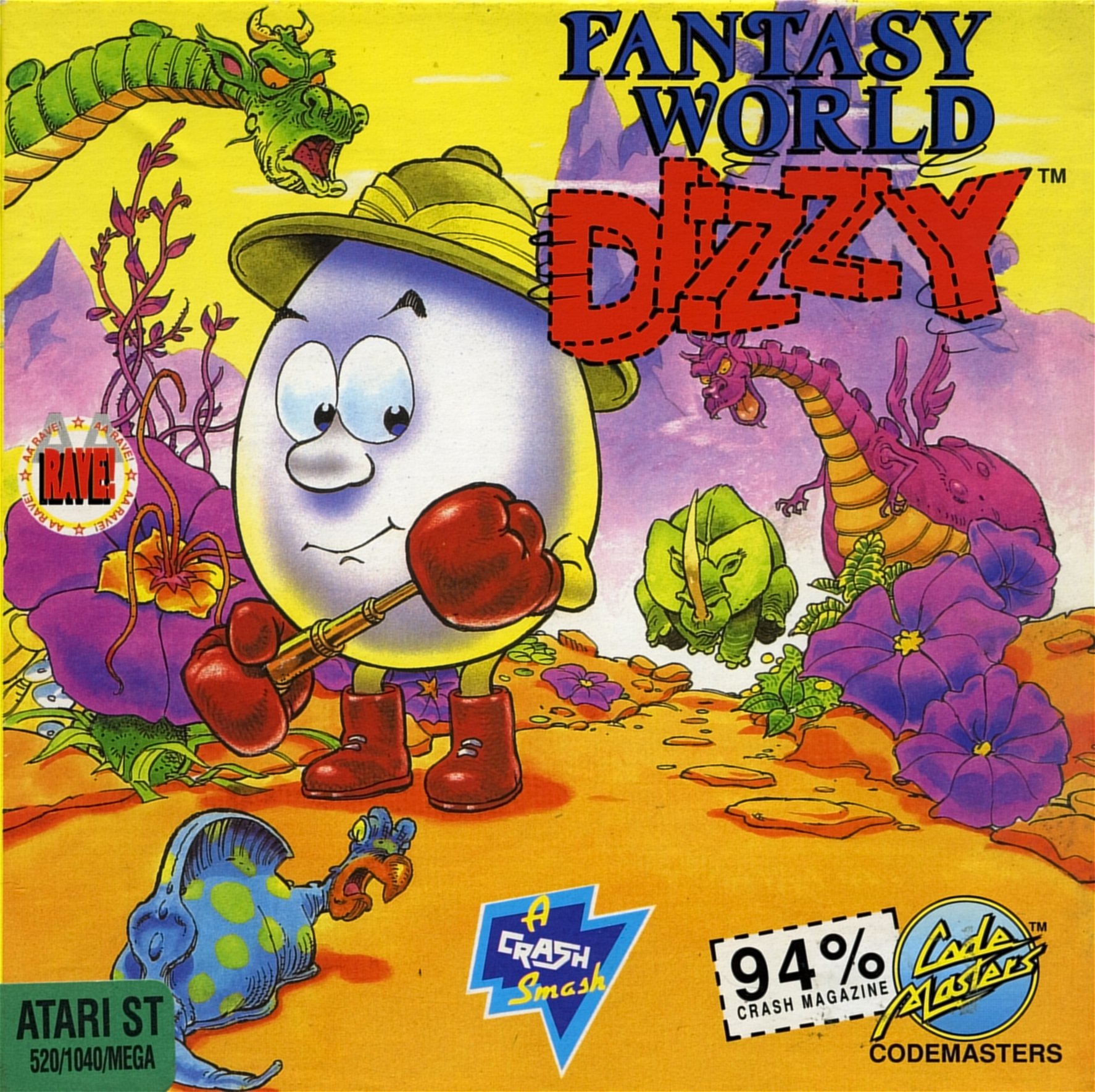 Fantasy World Dizzy - Atari ST Front