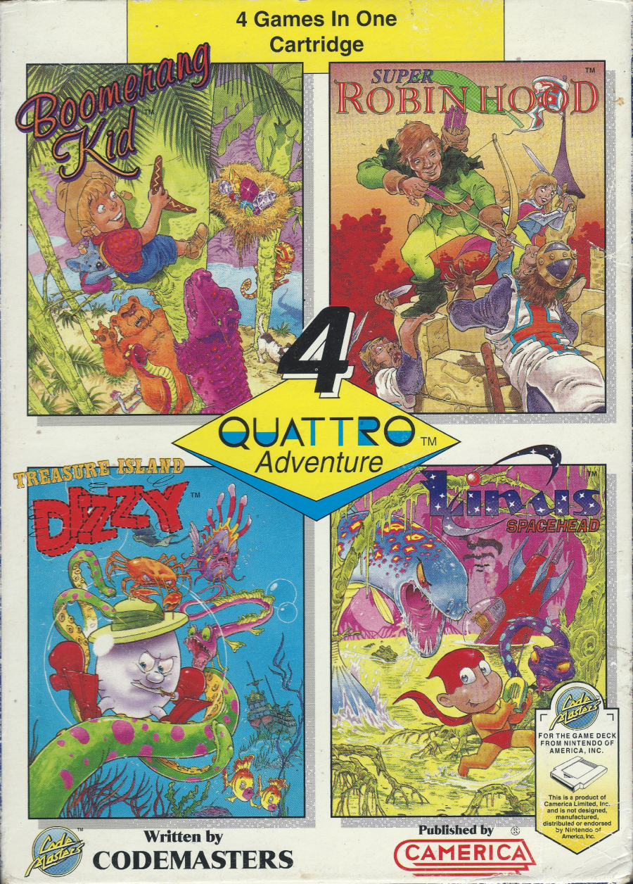 Quattro Adventure - NES Front