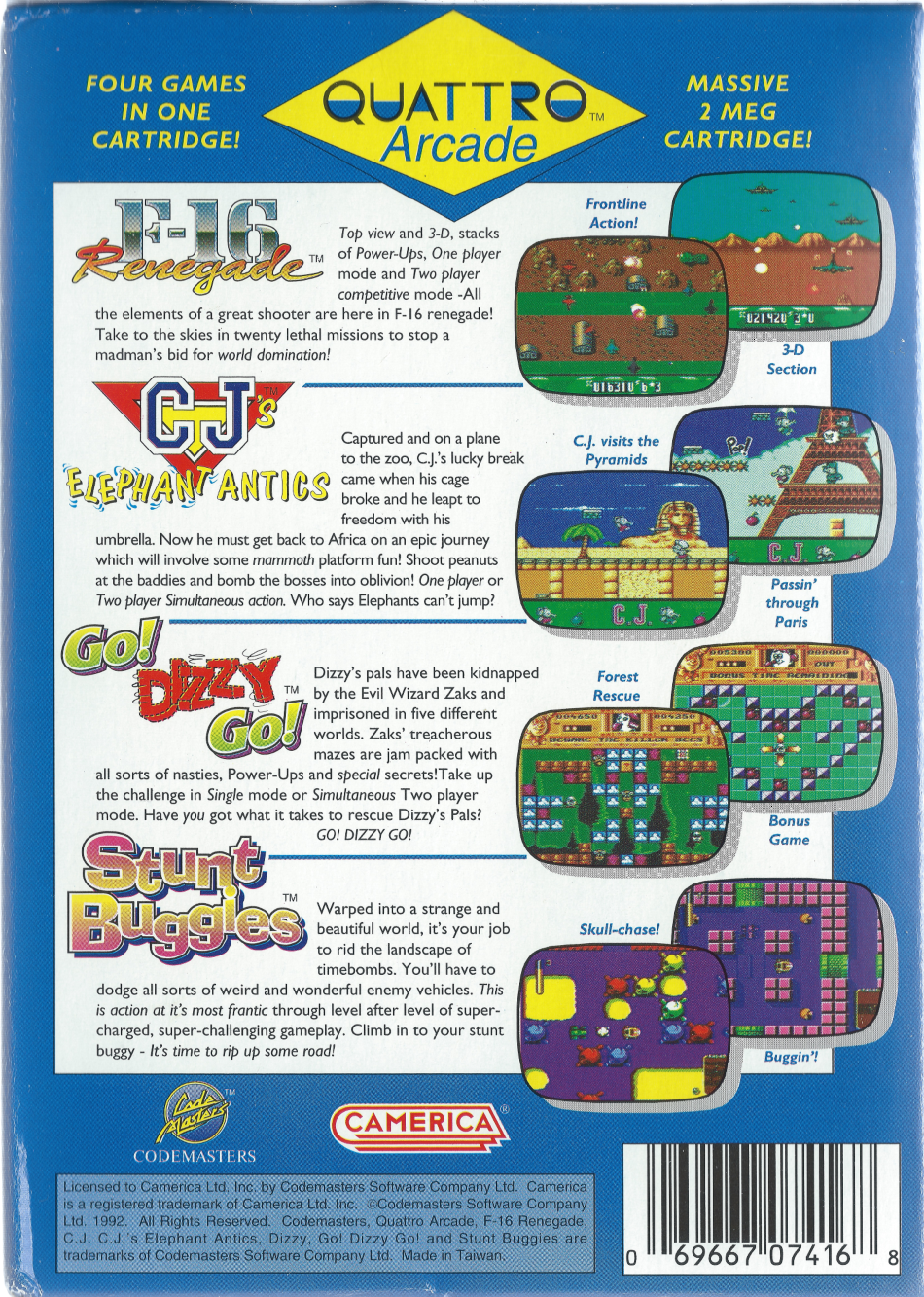Quattro Arcade - NES Back