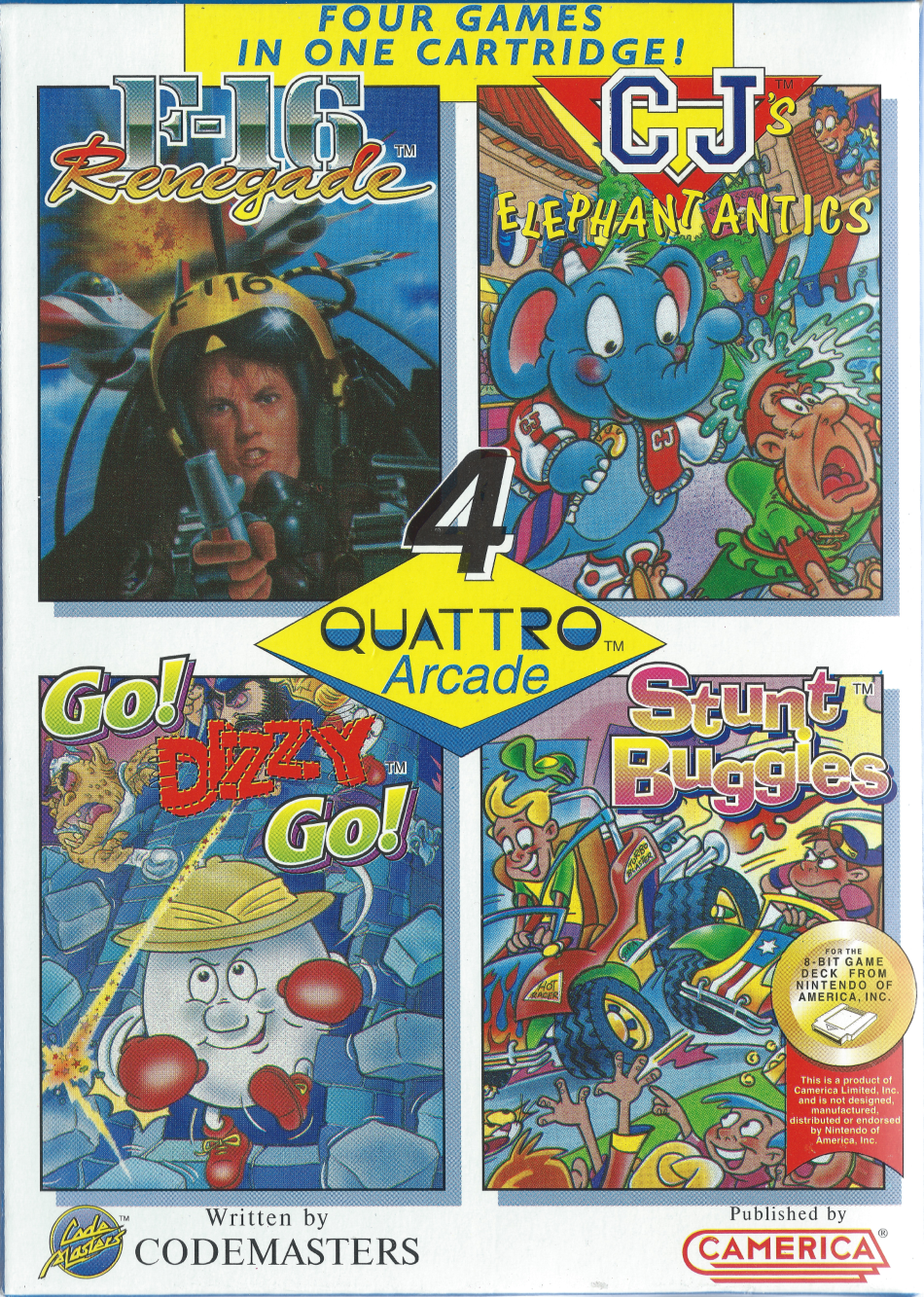 Quattro Arcade - NES Front