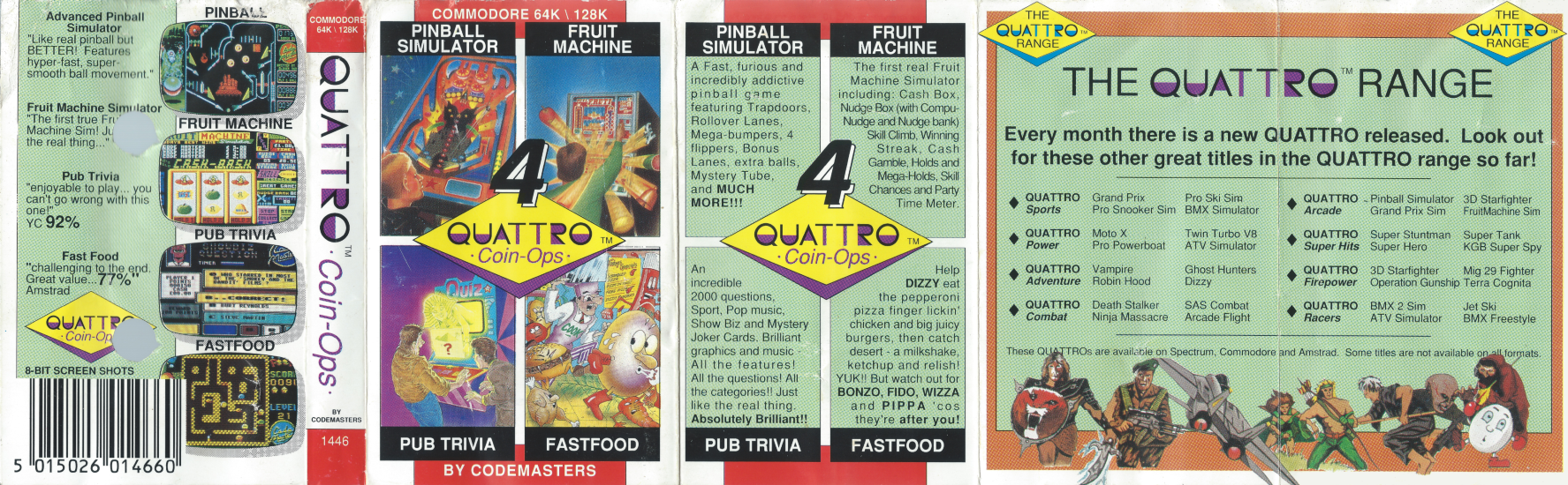 Quattro Coin Ops - C64 Front