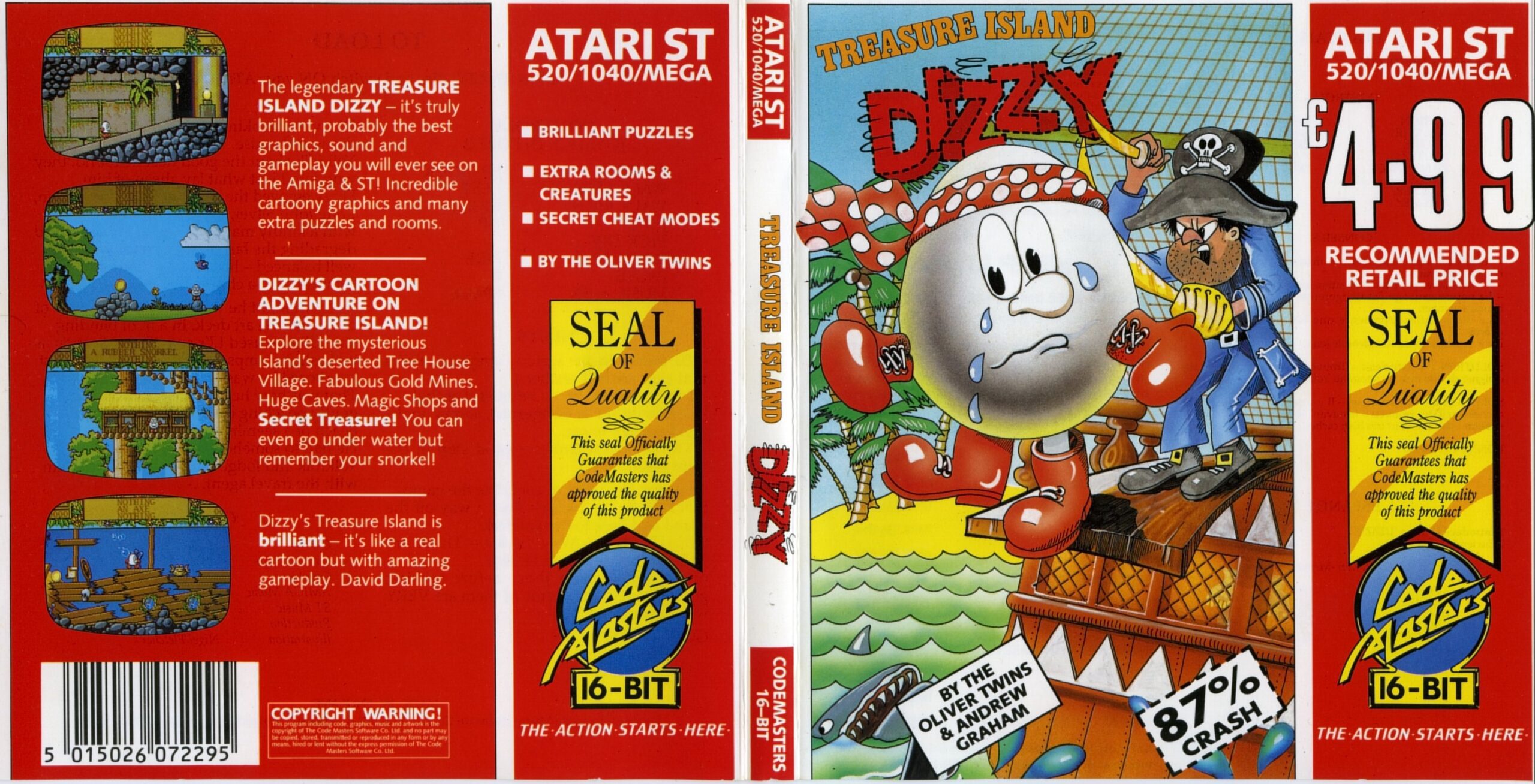 Treasure Island Dizzy - Atari ST Front
