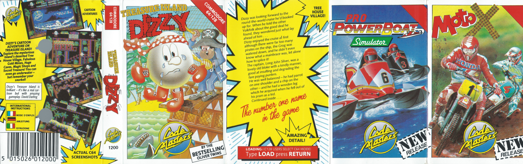 Treasure Island Dizzy - C64 Front