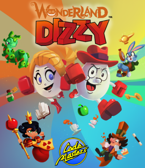 Wonderland Dizzy - NES Cartridge Label