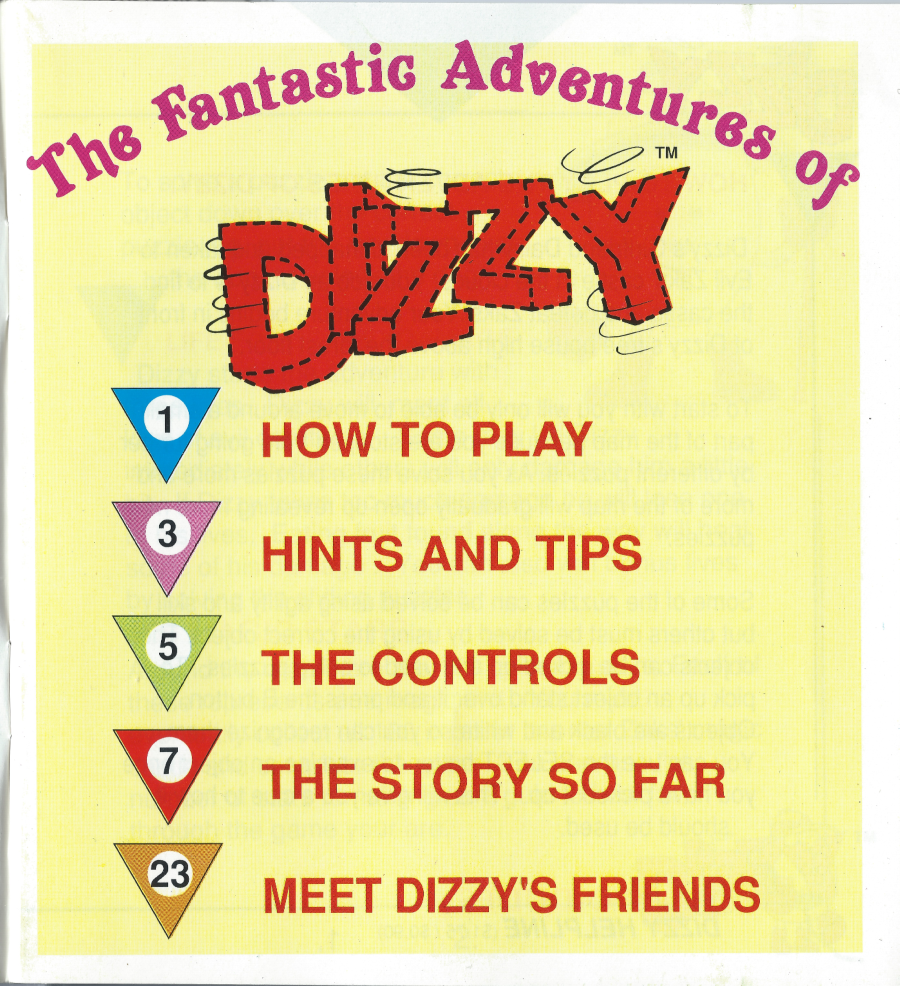 FantasticAdventuresOfDizzy_NES_Manual-Index