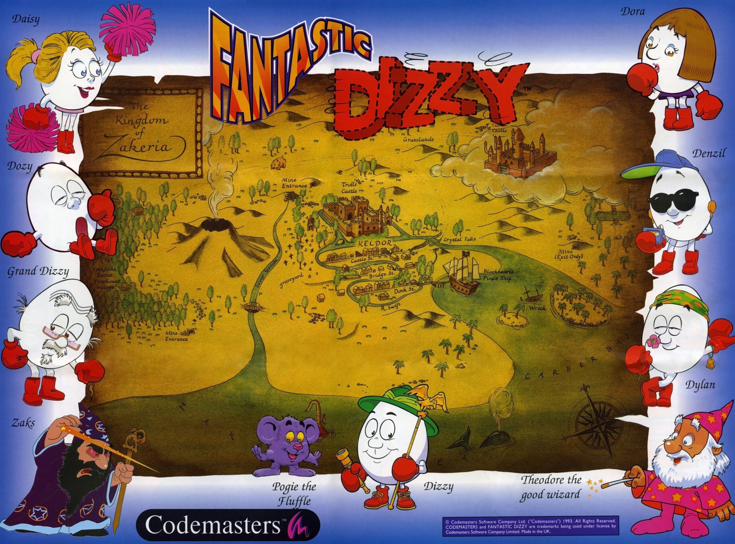 Poster: Fantastic Dizzy Map (Restored by SylarDean)