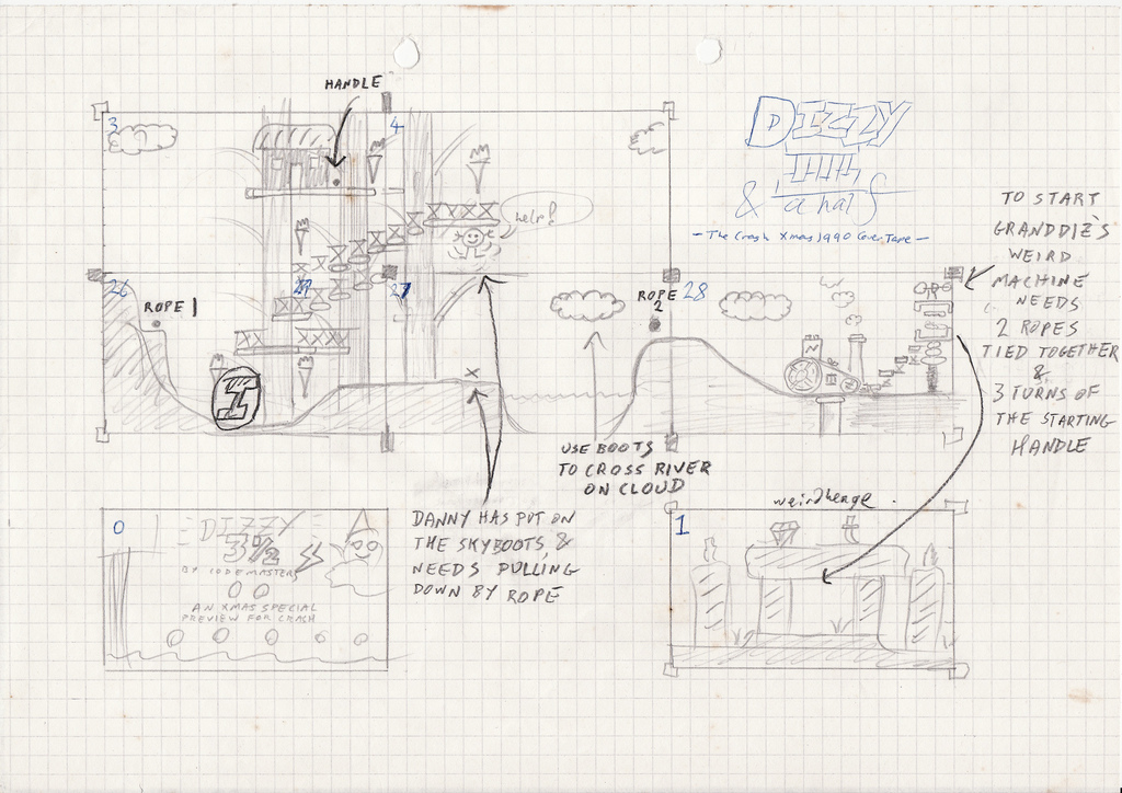 Dizzy 3 And A Half - Drawn Map