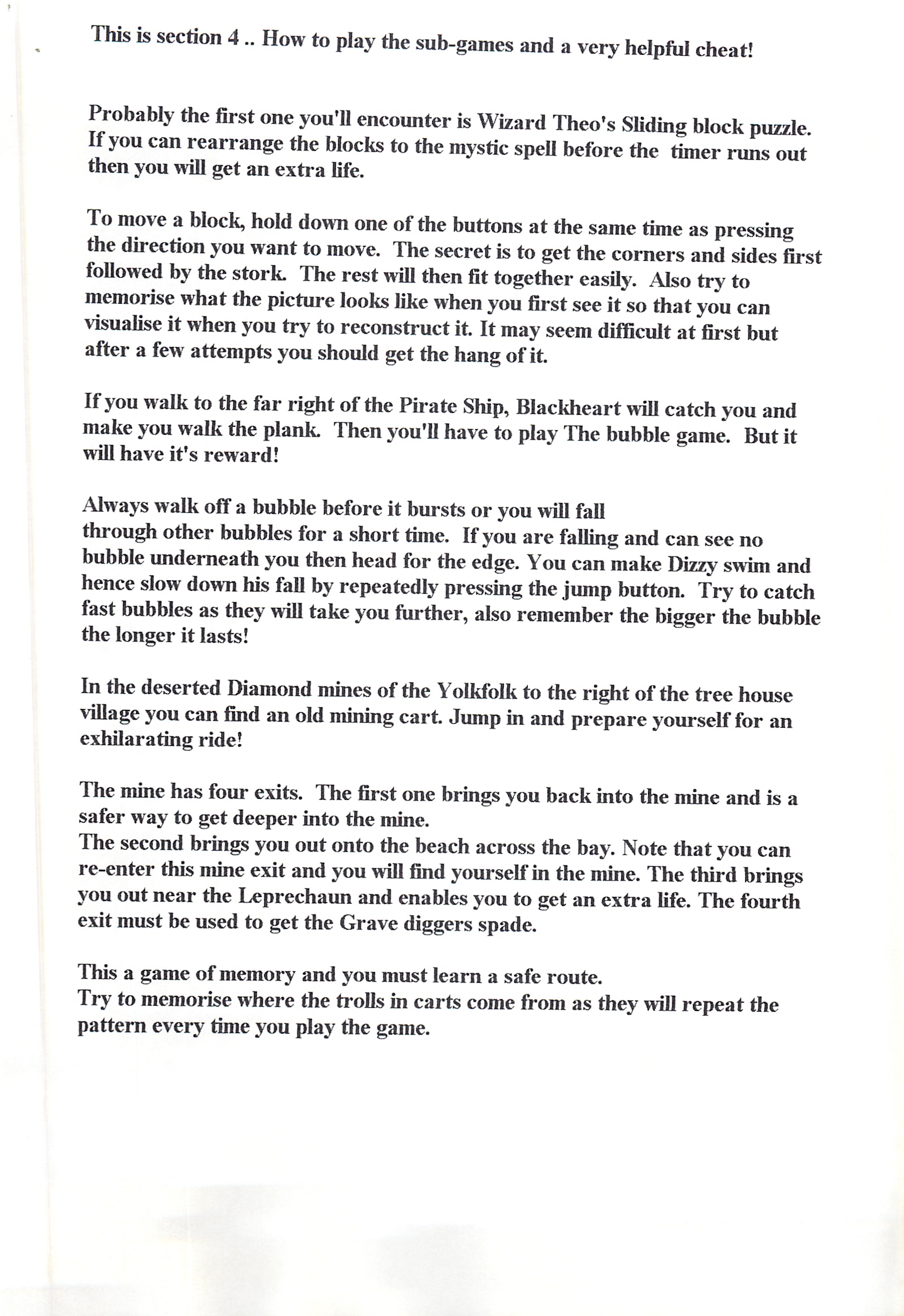 Fantastic Dizzy - Helpline Transcript #10